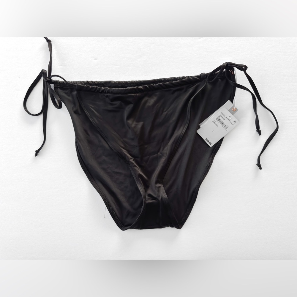 Good American Bikini Bottoms, Tie Waist, New With Tags